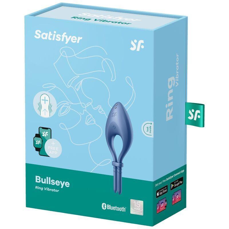 Эрекционное смарт-виброкольцо лассо с регулировкой размера Satisfyer Bullseye Blue Sex Aura Киев - изображение 3