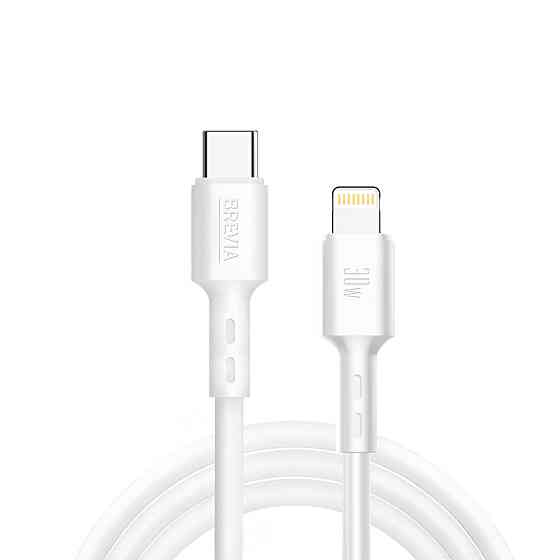 Кабель Brevia Type-C to Lightning 30W 1м, білий box (51100WCLC1) Львів