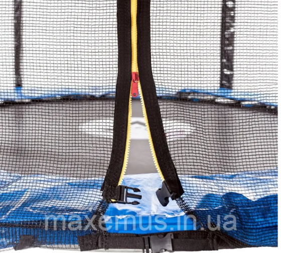 Батут Atleto 183 см (6 ft) с защитной сеткой и лестницей детский садовый батут синий Blue Edition Мостиска