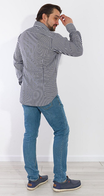 Чоловіча сорочка в смужку Київ - фото 4