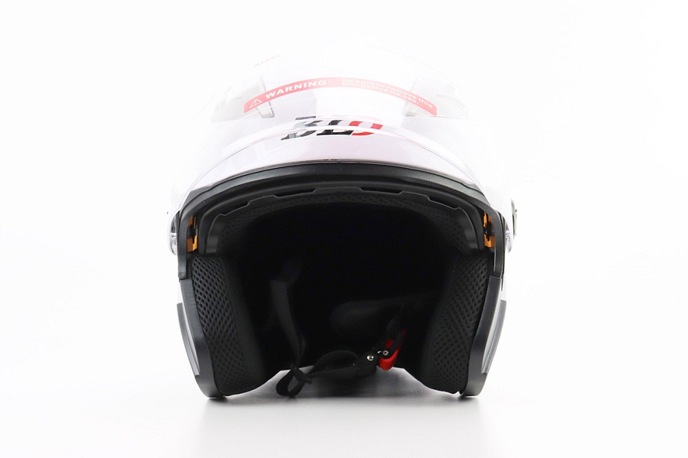 Шолом відкритий+відкидні окуляри BLD-708 М (57-58см), БІЛИЙ глянець Киев - изображение 7