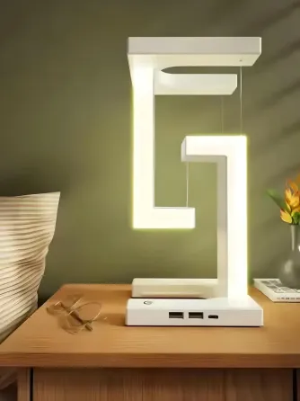 Настольная лампа SHS 2238 светодиодная с 2*USB и беспроводной зарядкой 10W Коломия