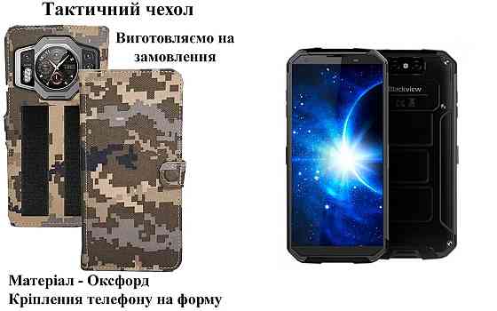 Тактичний чохол для Blackview BV8900, BV8900 Pro, кріпиться до спорядження на липучці Київ
