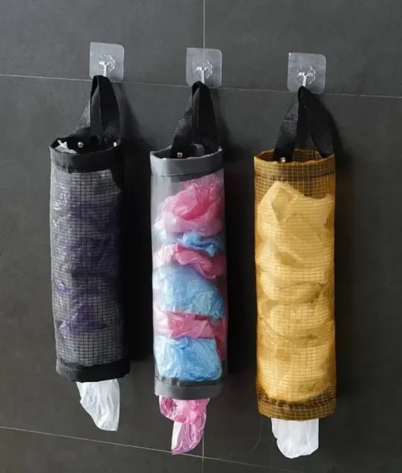 Кухонный органайзер для пакетов, настенный держатель для пластиковых пакетов LY-458 Коломия - фото 1