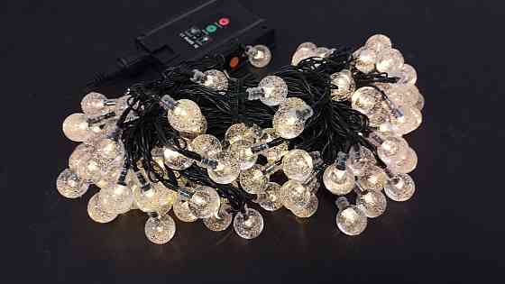 Гірлянда Кульки 10 м на сонячній батареї 17931 Луцьк