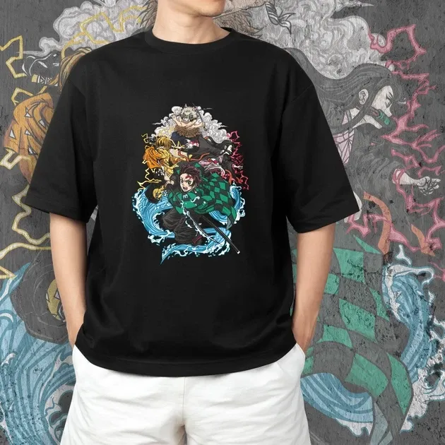 Футболка мужская с принтом Клинок, рассекающий демонов Команда 2 Размер 48 Anime0431 Днепр - изображение 3