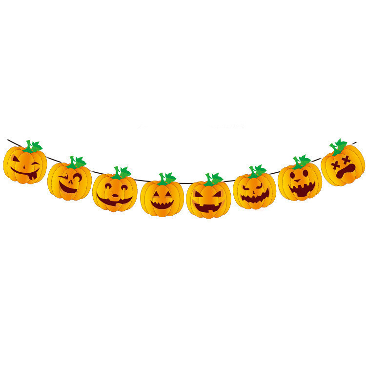 Гирлянда на Хэллоуин Тыквы 15 на 15 см 3 м оранжевый Киев - изображение 6