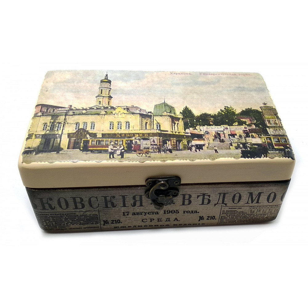 Скринька дерев'яна Старий Харків Університетська гірка Київ - фото 1