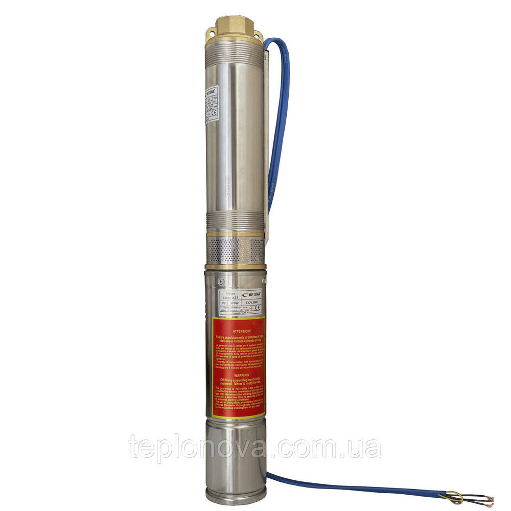 Насос скважинный с повышенной уст-тью к песку  OPTIMA  4SDm3/ 6 0,37 кВт 44м + пульт+кабель 1.5м NEW Черновцы - изображение 1