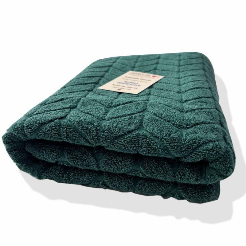 Полотенце банное Lovely Svi хлопок жаккардовое для ванной в подарочном пакете - 70 х 140   см Milano Зеленый Киев - изображение 1