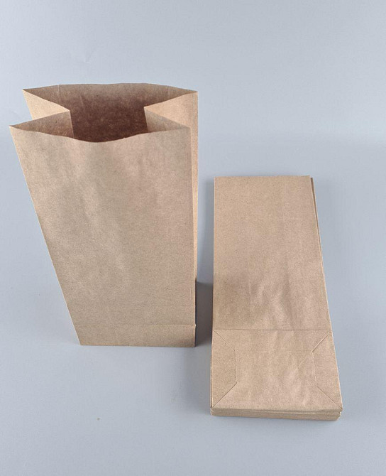 Пакет паперовий 32*13*8,5 см 70 г\м2 коричневий з дном уп. 25 шт. Харків - фото 3