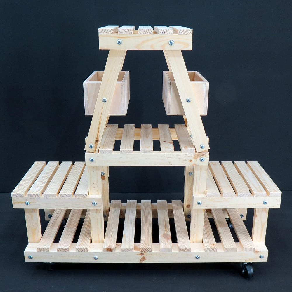 Підставка для квітів "Анжу" бланже на коліщатках Миколаїв - фото 1