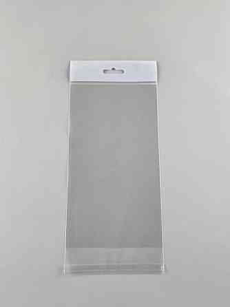 Пакет з европодвесом і липкою стрічкою 12см 22см 25мк (1000шт) Харків