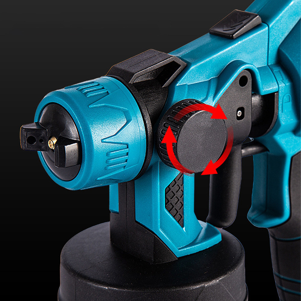 Акумуляторний фарбопульт 800мл, 2 акумулятори 48V, KRAFFTEC / Пульверизатор для фарби / Розпилювач фарби Київ - фото 5