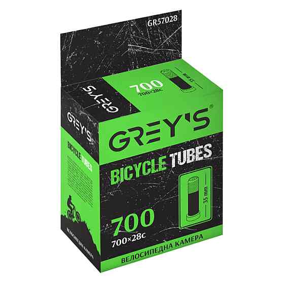 Камера для велосипеда Grey's 28"х1,1 (700x28c) AV 35мм Київ