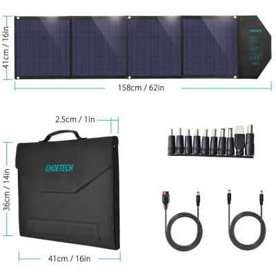 Портативна сонячна панель Choetech 80W (SC007) Вінниця - фото 6