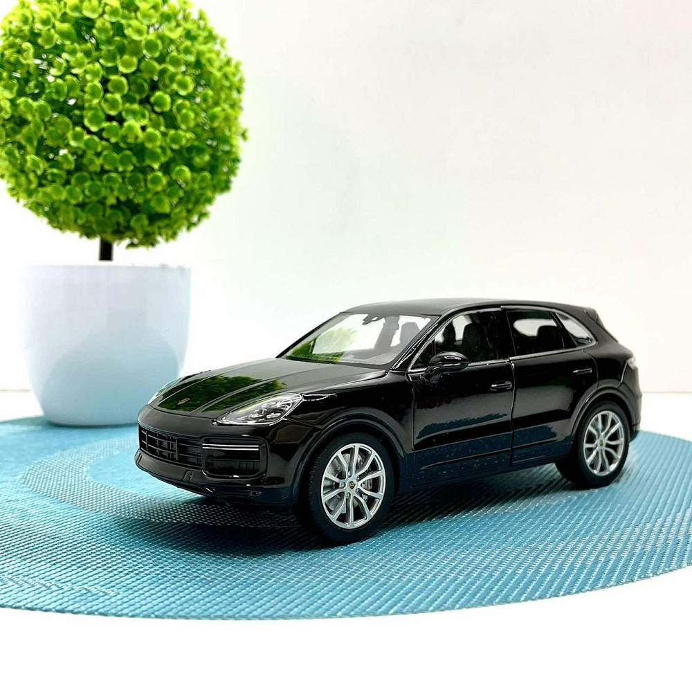 Машина Welly Nex Porsche Cayenne 1:24 інерційна відкриваються двері Вид 2 Чорна (24092W) Чернигов - изображение 1