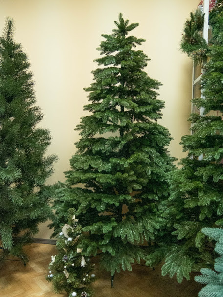 Искусственная пушистая елка Премиум (высота 2.60 м) литая (Зеленая) Киев - изображение 7