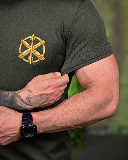 Тактическая потоотводящая футболка принт олива мужская сППОкій 56 Одесса - изображение 3