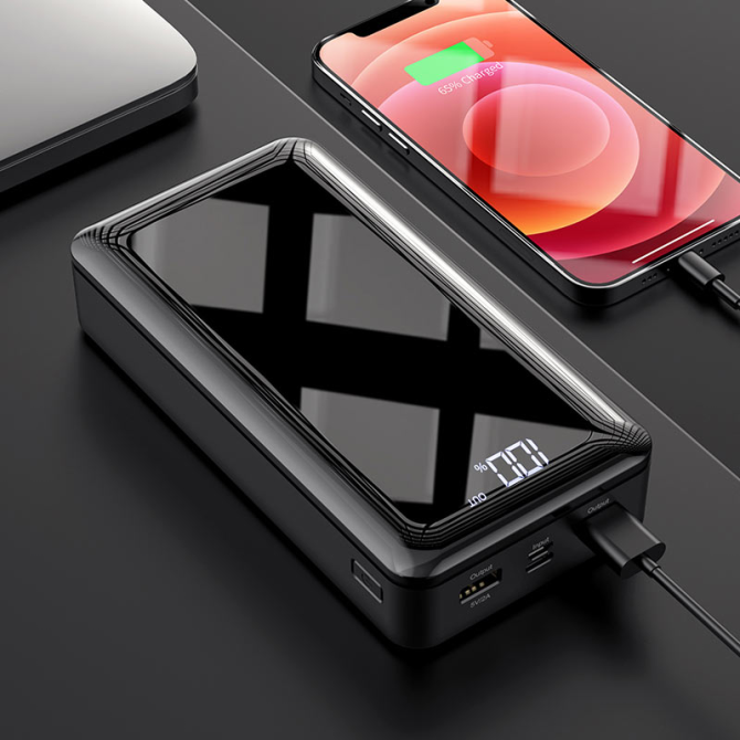 Універсальна мобільна батарея Borofone BJ8 Extreme 30000mAh 2хUSB (Чорний) Вінниця - фото 9