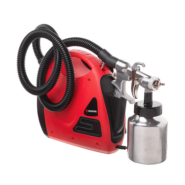Фарбопульт електричний INTERTOOL DT-5060, 0,6 кВт, 550 мл/хв,форсунка 1,8 мм, бачок 1л, 0,14-0,70 бар - без компресора Львів - фото 4