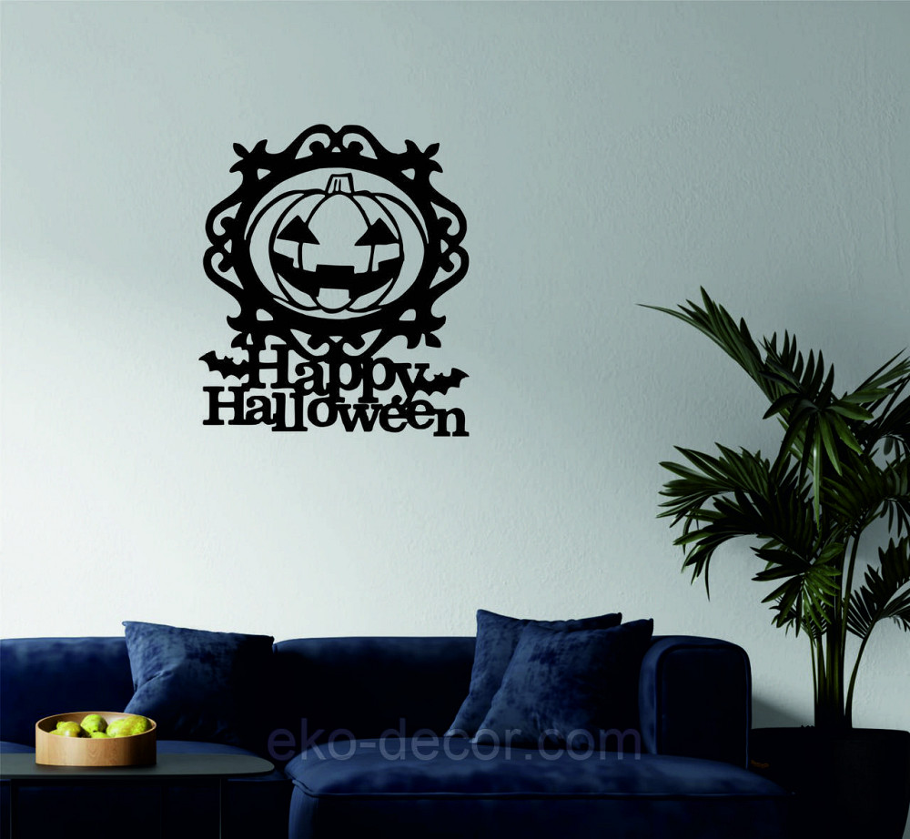 Декоративное настенное 3D Панно «Хэллоуин», Декор на стену с объемом 90*77 см, Черный Киев - изображение 2