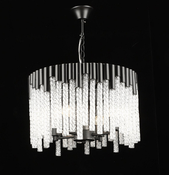 Люстра підвісна кришталева S2489/4, Чорний Коломия - фото 1