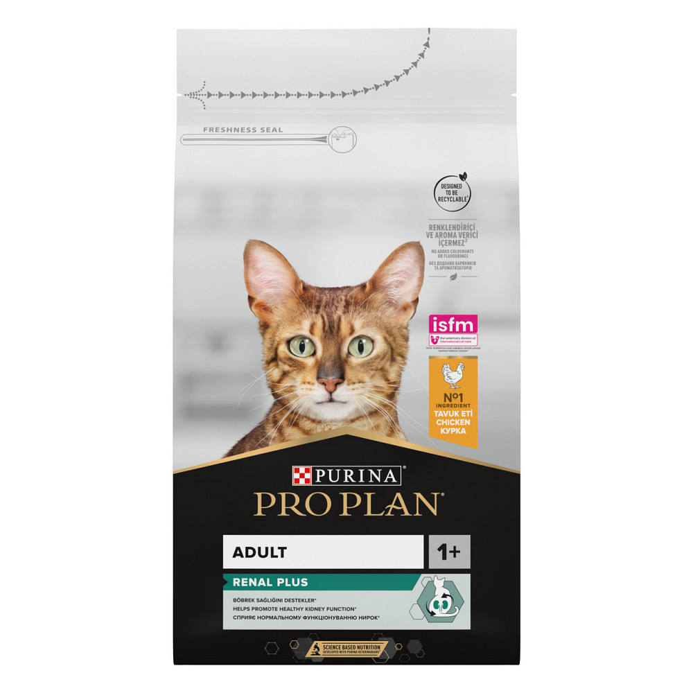 Сухой корм PRO PLAN Adult 1+ Renal Plus для взрослых кошек, с курицей, 1.5 кг Киев - изображение 1