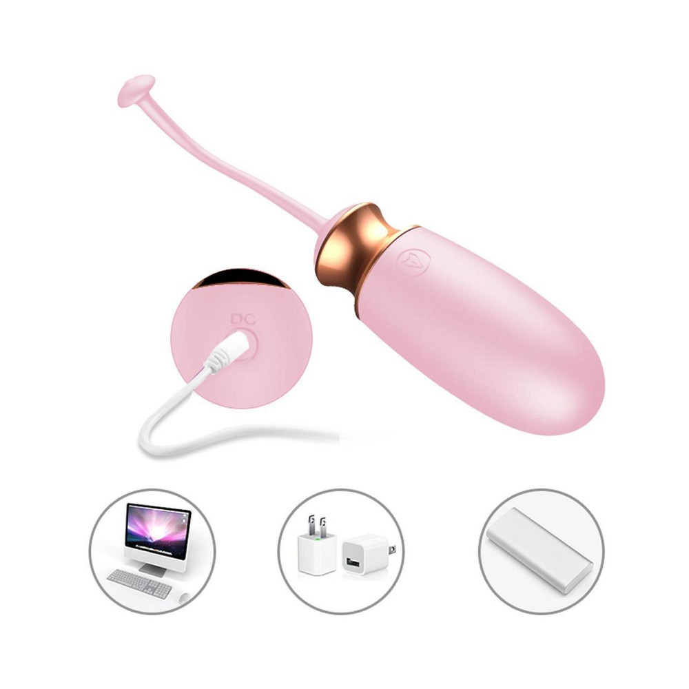 Виброяйцо - Vibrating Silicone Love Egg Pink, USB, 10 Function, Heating, Voice Control Sex Aura Киев - изображение 8