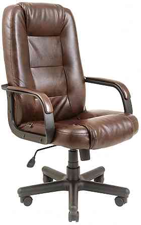 Офісне Крісло Керівника Richman Chelsea Madras Dark Brown Пластік Річ М1 Tilt Коричневий Київ