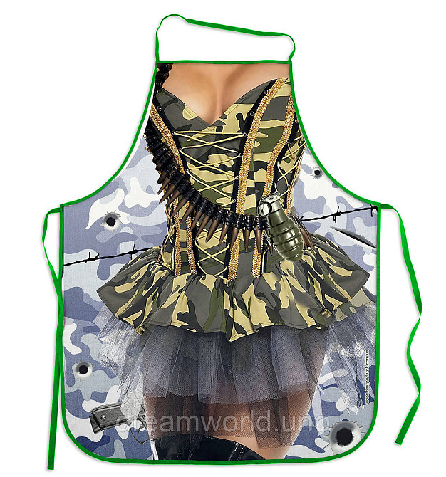 Прикольные фартуки Жена Рембо Харьков - изображение 1