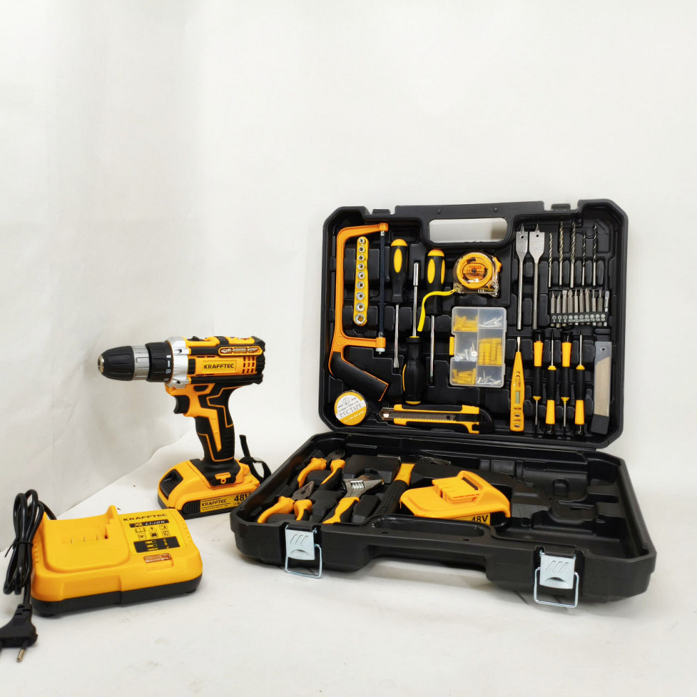 Шуруповерт с различными насадками и приспособлениями, Шуруповерт с набором сверл в кейсе OD-84 Львов - изображение 5