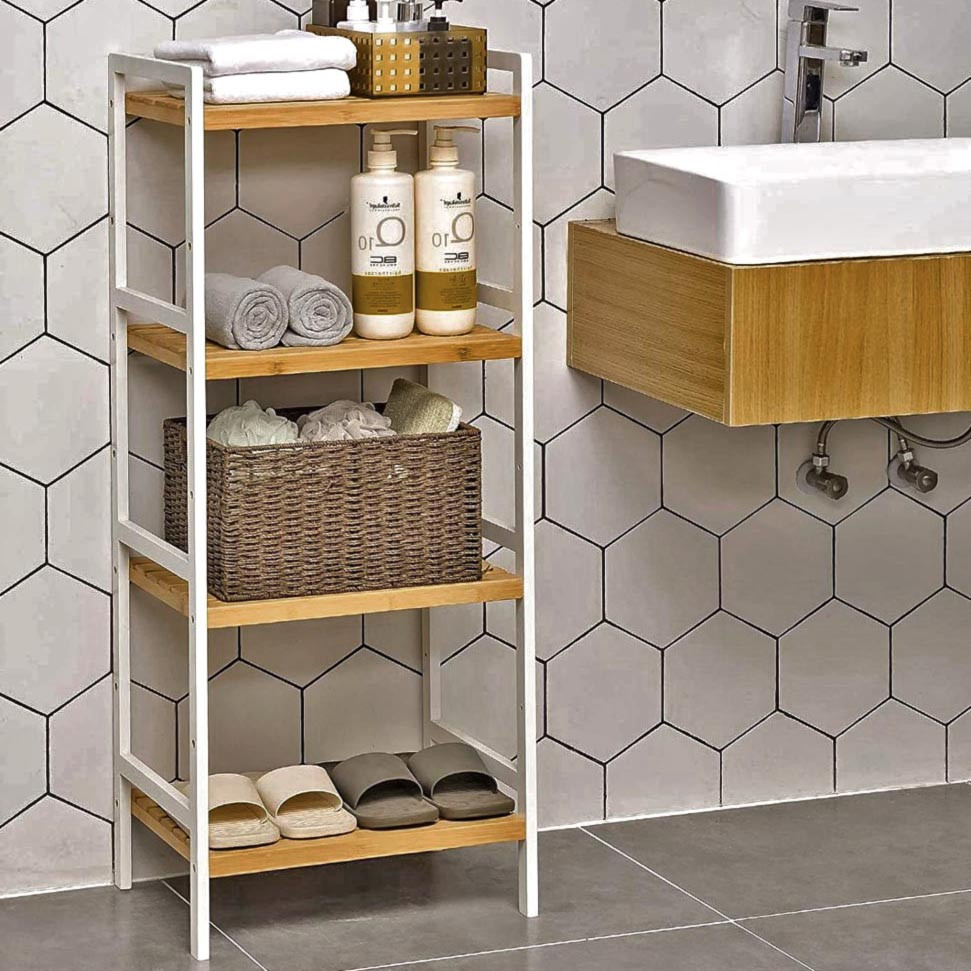 Етажерка для ванної "Шейкель" зефір-сієна Миколаїв - фото 1