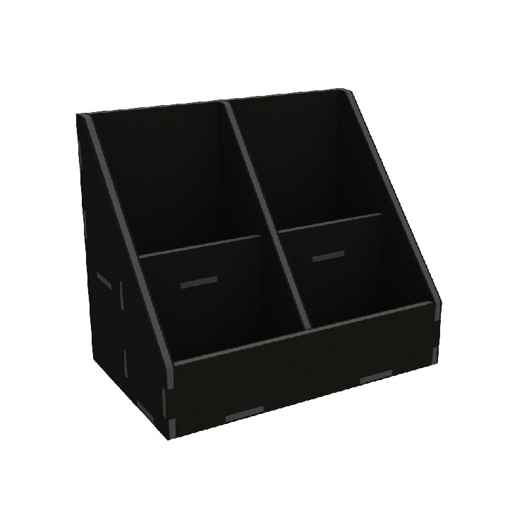 Органайзер EKOSTAR для чая и пакетов 70х90 - 4 ячейки чёрный Киев - изображение 2