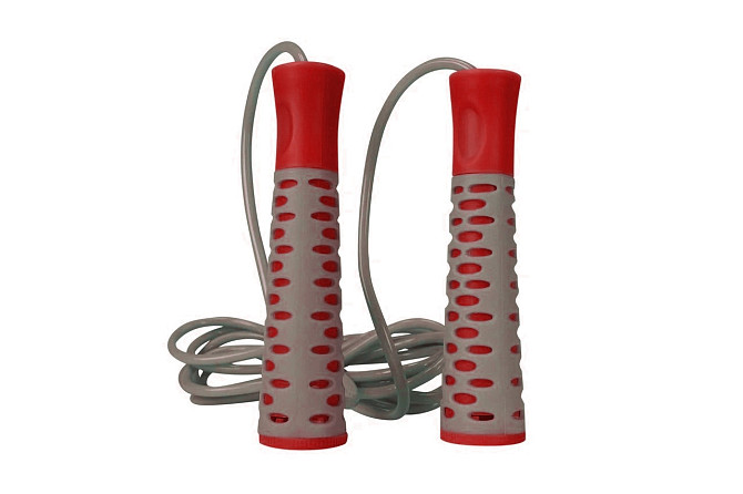 Скакалка PowerPlay 4206 Jump Rope PRO+ Сіро-червона (2,75m.) Кам'янське - фото 4