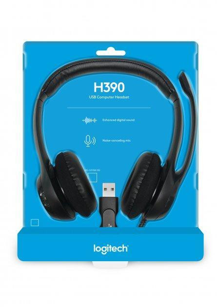 Гарнітура Logitech H390 USB (981-000406) Чорний Харків - фото 9