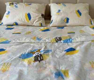 Ecotton Комплект постільної білизни Ecotton полуторний 150х215 см Пес Патрон бежевий Киев