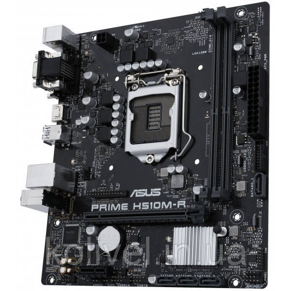 ASUS PRIME H510M-R-SI (1200/H510, 2*DDR4, 1xPCIex16, HDMI/DVI/VGA, 4xSATAІІІ, GLan, 7.1ch, mATX) (PRIME Київ - фото 4