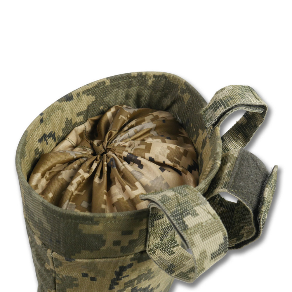 Сумка сброса пустых магазинов (до 8 шт.) KIBORG XL Pixel.Тактический подсумок под сброс рулонный Киев - изображение 6