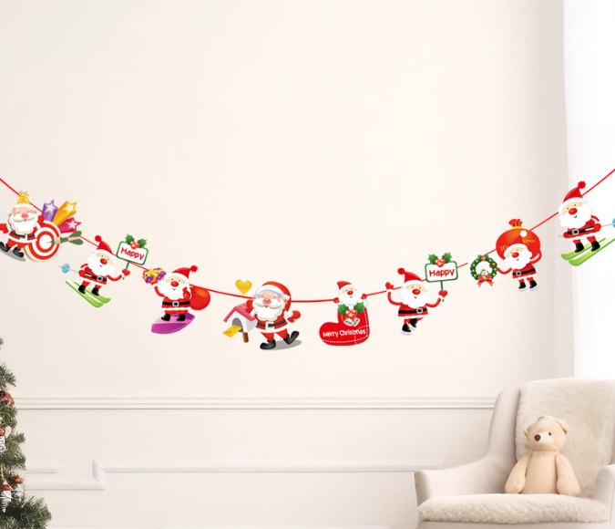 Новогодняя гирлянда Дед Мороз 280 см разноцветный Киев - изображение 1