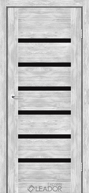 Коллекция LEADOR Express. Двери MILAN  Полотно, эко-шпон Клен роял BLK Киев - изображение 1