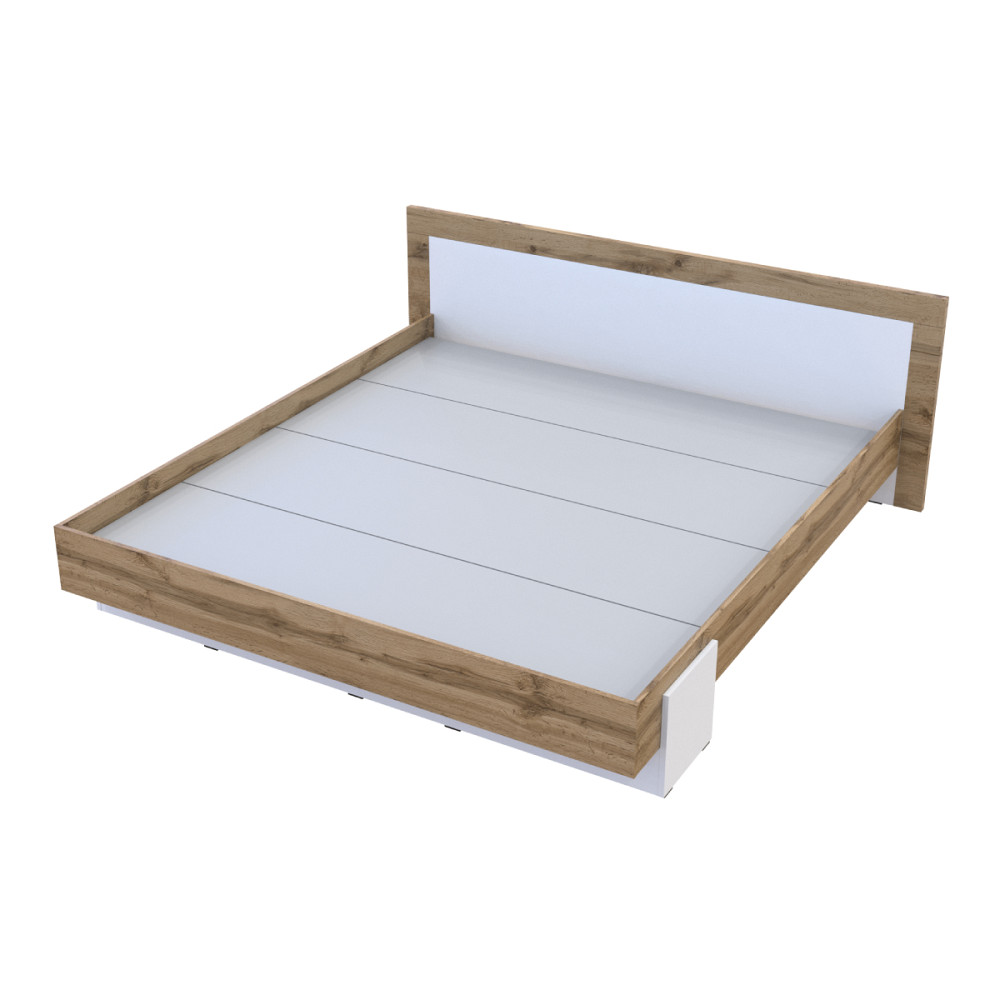 Ліжко двоспальне Doros Hugo 180х200 см Дуб тахо/Білий (DRS-011323) Дніпро - фото 1