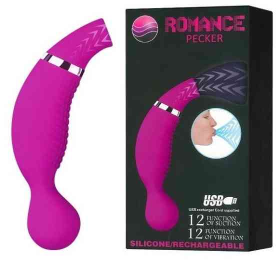 Вибростимулятор с вакуумной стимуляцией ROMANCE - Pecker, MC22 Sex Aura Киев
