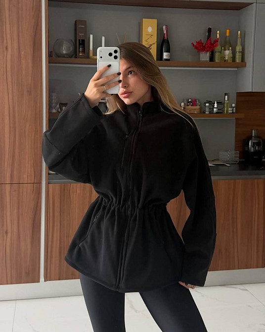 Жіноча повсякденна тепла кофта двосторонній поларфліс Одеса - фото 1