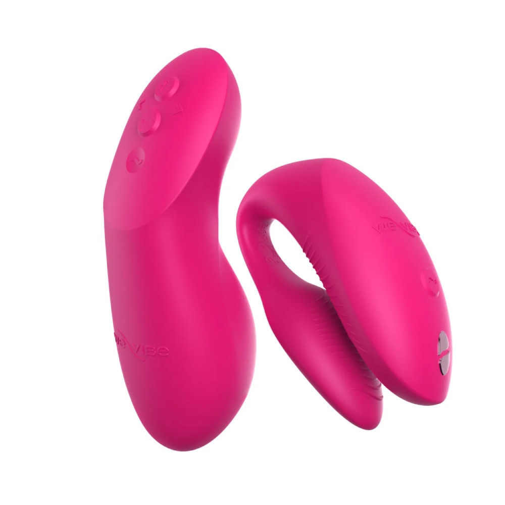Вібратор для пар We-Vibe Chorus Pro Electric Pink з пультом і додатком, рожевий Sex Aura Київ - фото 5