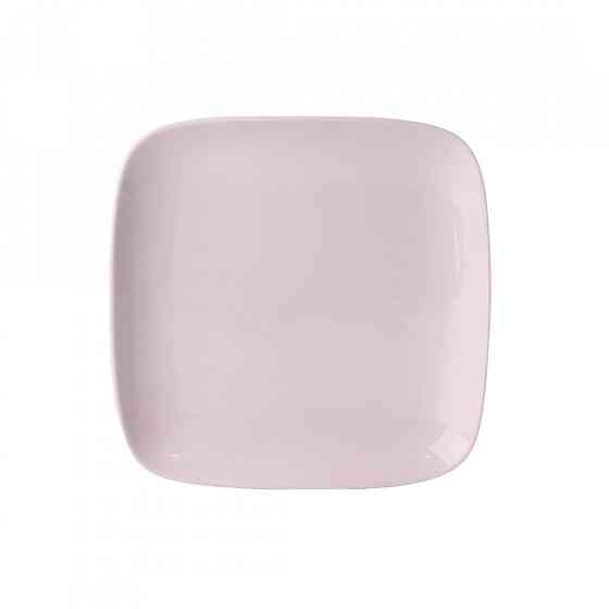 Тарілка обідня квадратна з порцеляни 20х20 см біла HP602 Коломия