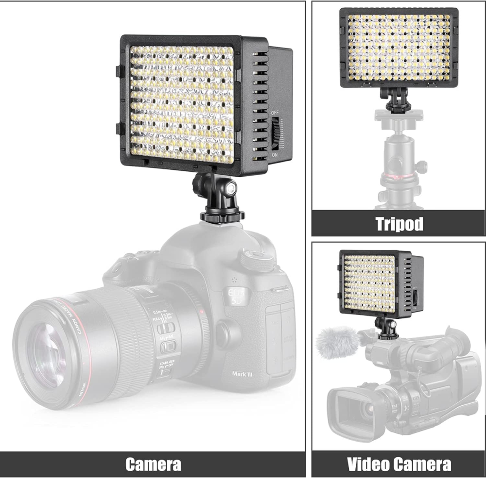 Накамерный свет Neewer CN-160 Светодиодный прожектор для video- и фотосъемки LED панель Киев - изображение 10