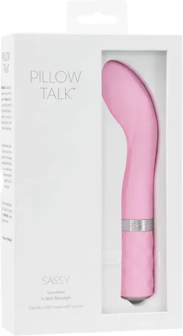 Розкішний вібратор Pillow Talk - Sassy Pink з кристалом Сваровські для точки G, подарункова упаковка Львів - фото 8