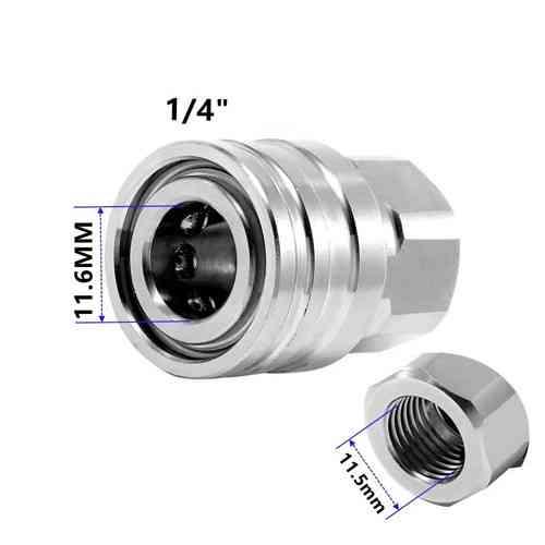 Фитинг БРС гидравлический 1/4, уплотнение STD, нержавейка, для моек высокого давления Киев