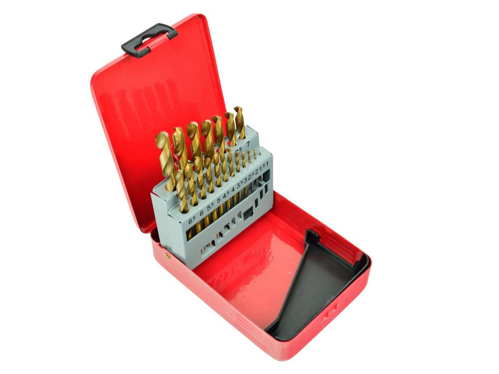 Свердла металу "GeKo" HSS-TYT у металічній валізці, комплект 19шт: ( 1,0 -10,0)мм Киев - изображение 3